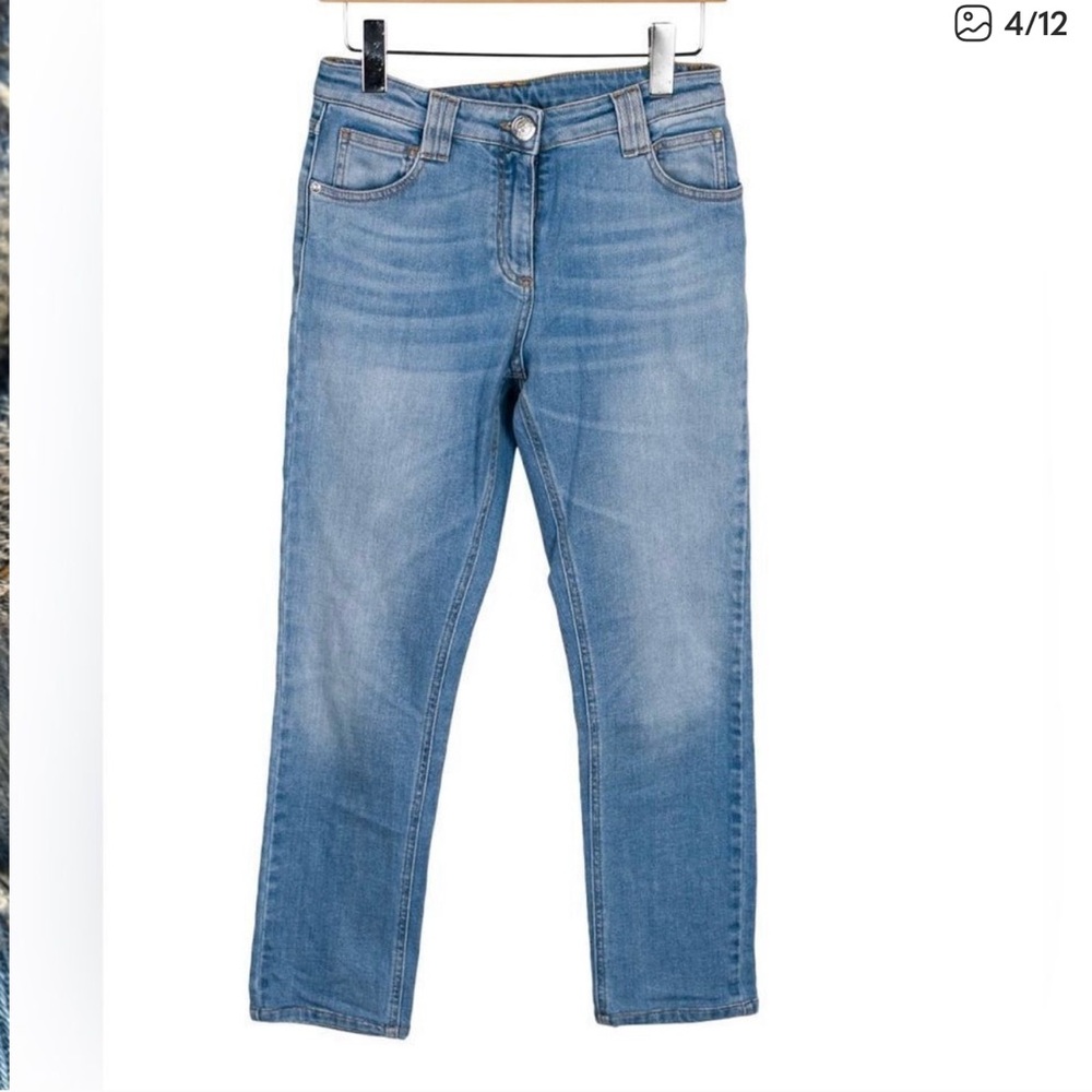 *Balmain* US Sz 6 Midrise Straight Leg Jeans EUC US 28 FR 38